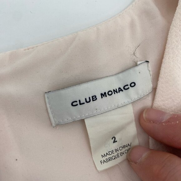 Club Monaco Light Pink Mymie Button Front Mini Dress Size 2 - Picture 4 of 14